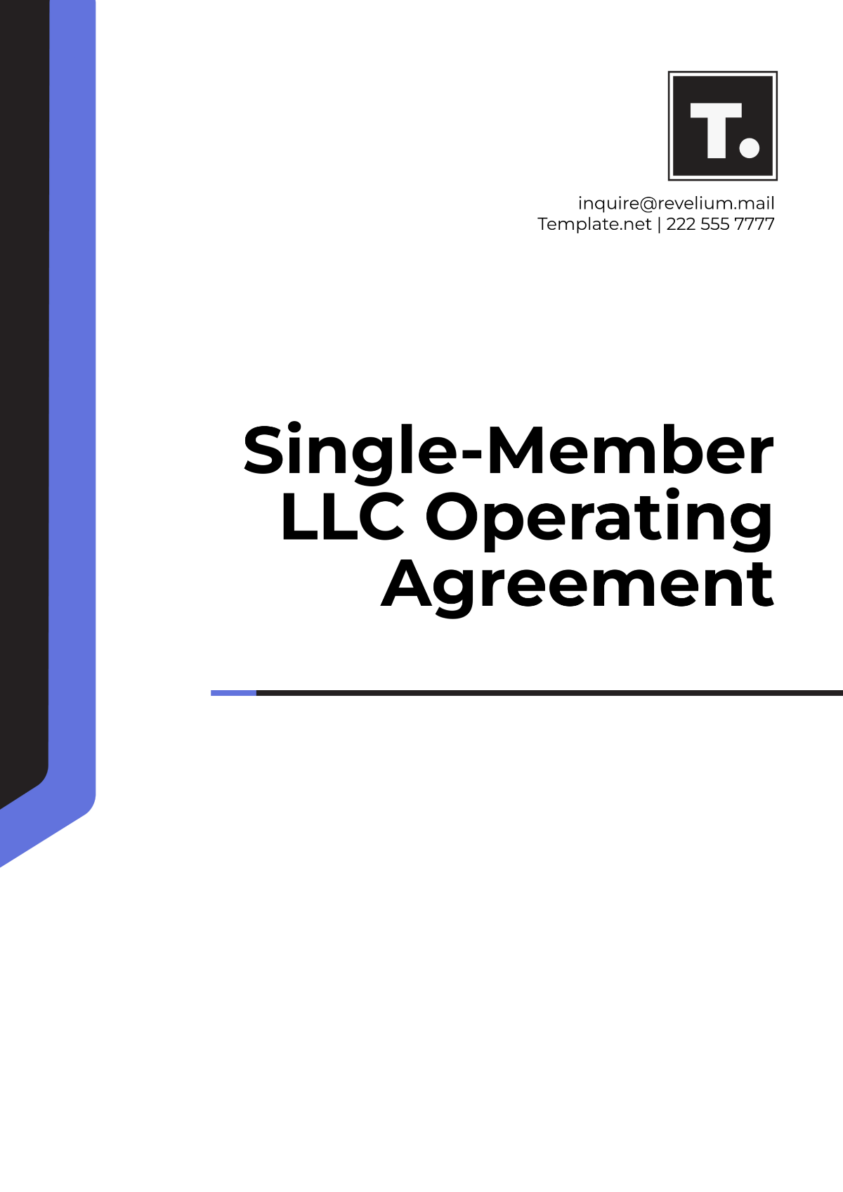 Free Single-Member LLC Operating Agreement Template