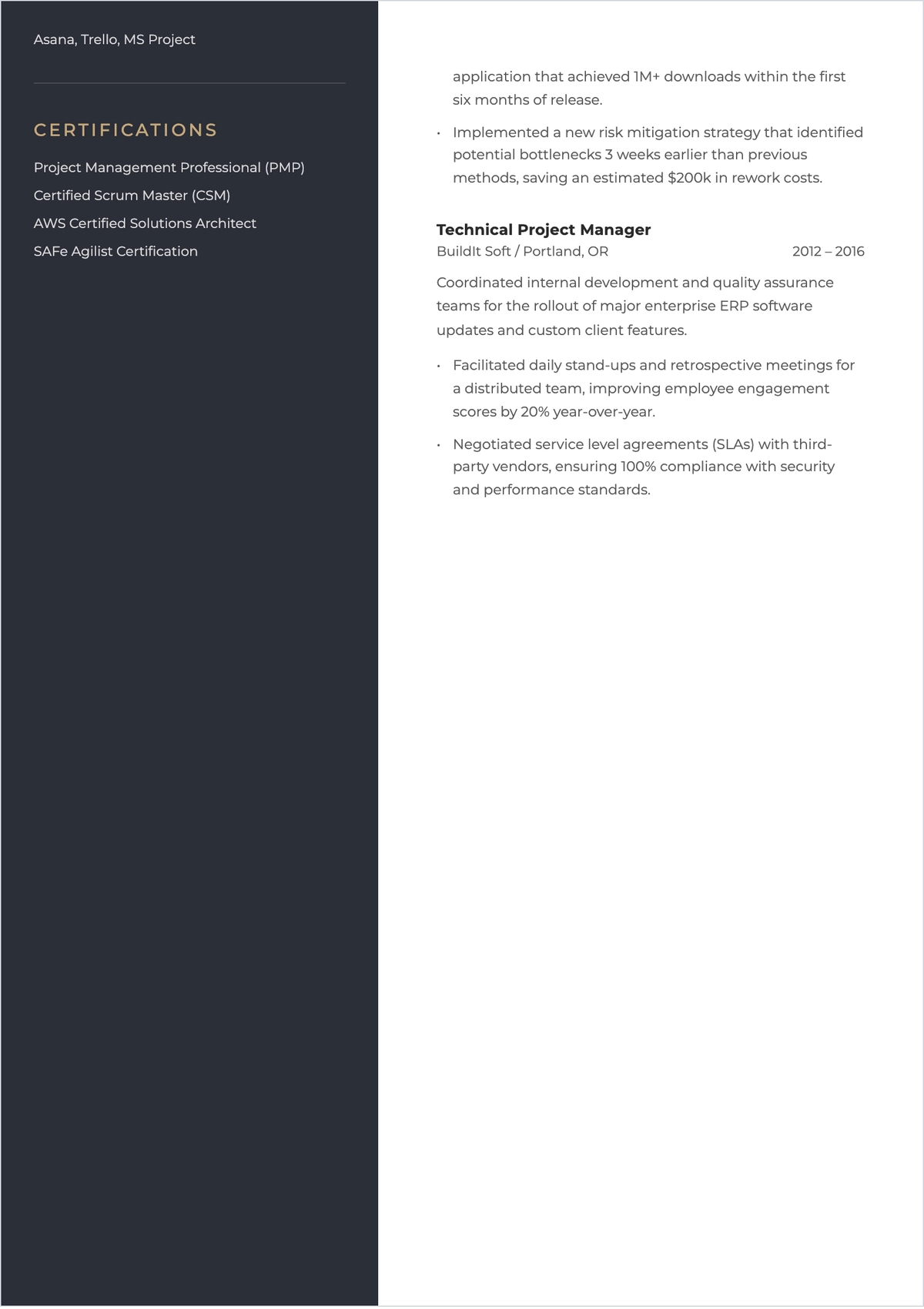 Free ATS-Friendly Resume Layout Template to Edit Online