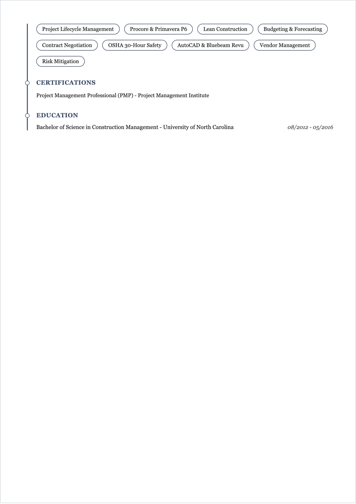 Free One-Page ATS Resume Layout Template, AI Resume Builder
