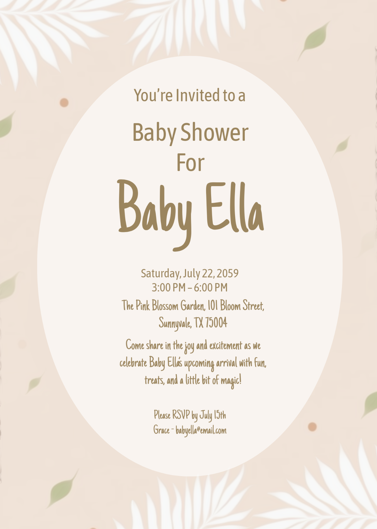 Baby Shower Card Designs Invitation Template - Edit Online & Download