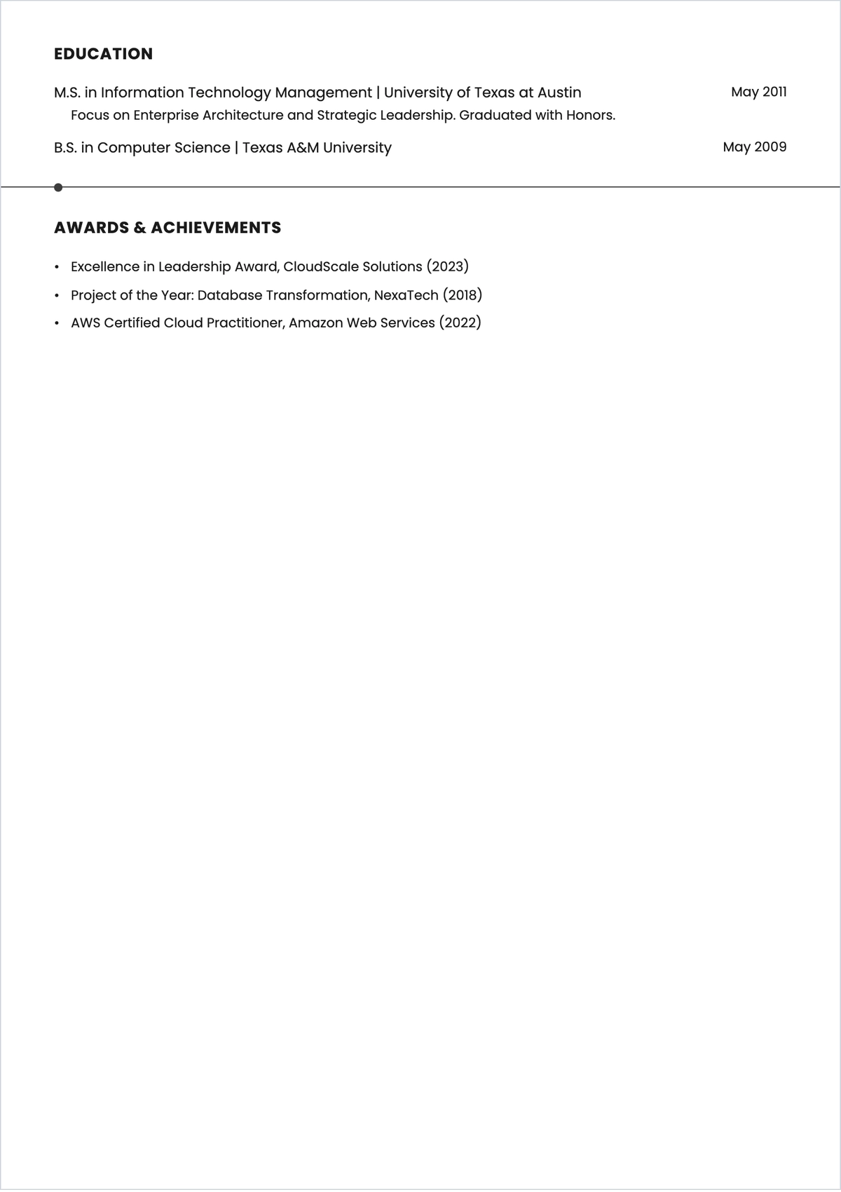 Free Modern ATS Resume Layout Template, AI Resume Builder