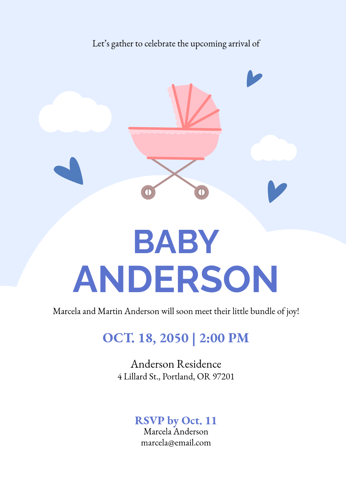 Free Gender-Neutral Baby Shower Invitation Template