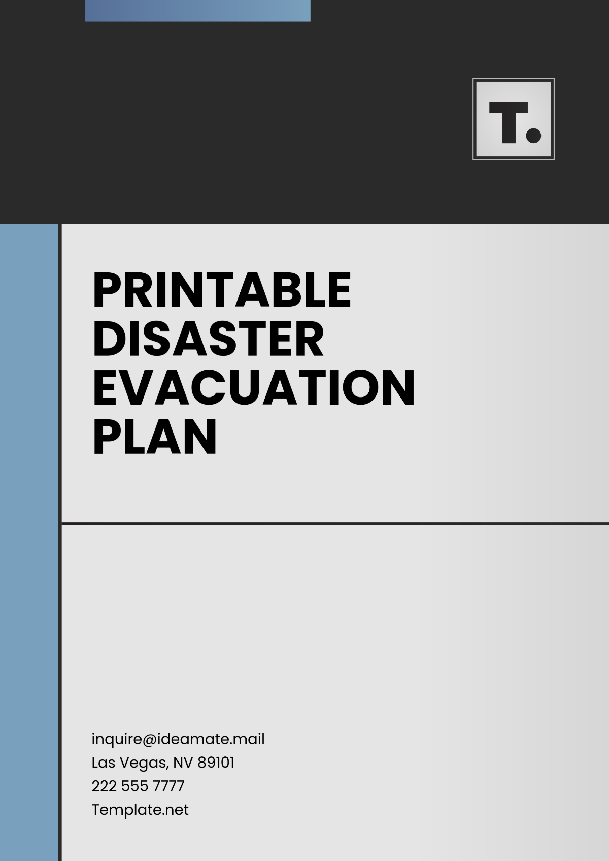 Free Printable Disaster Evacuation Plan Template