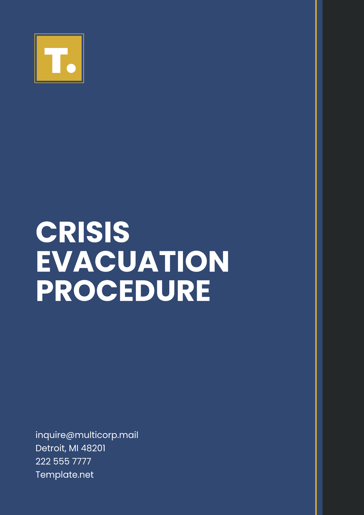 Free Crisis Evacuation Procedure Template