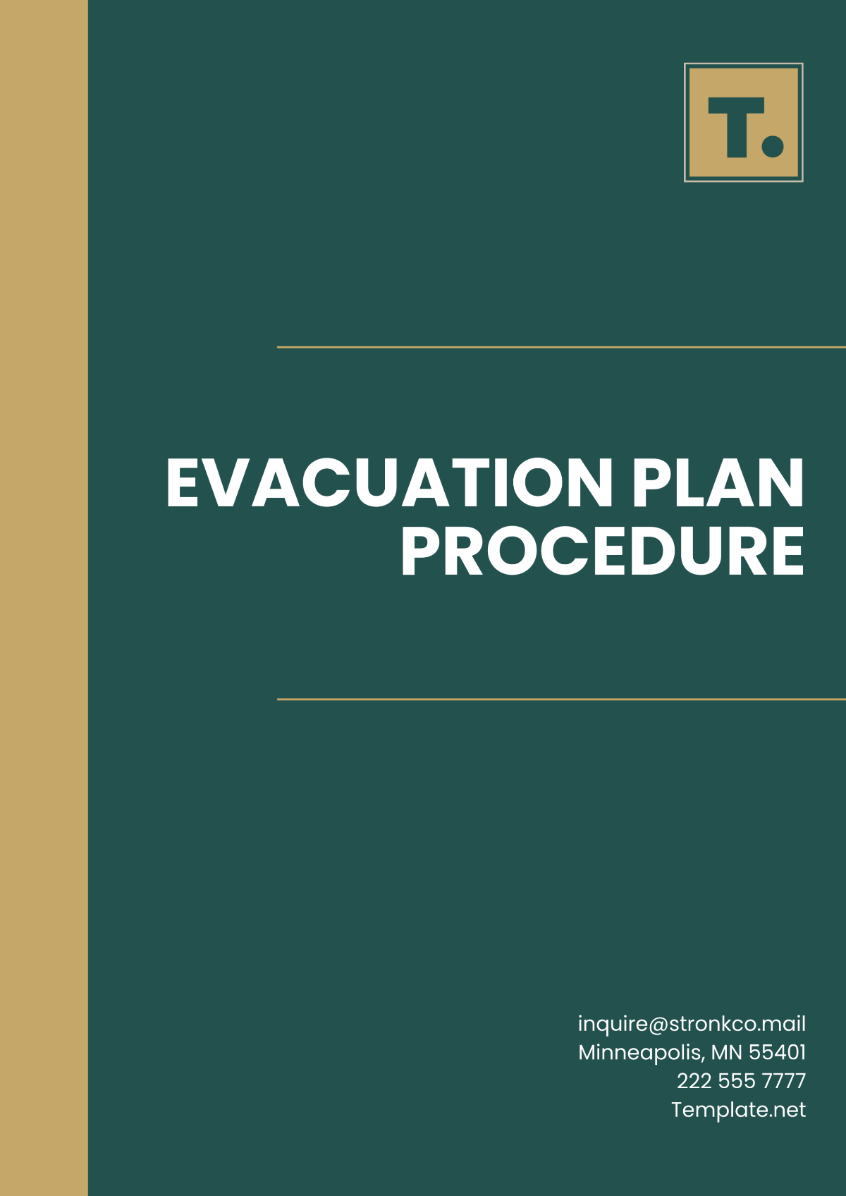 Free Evacuation Plan Procedure Template