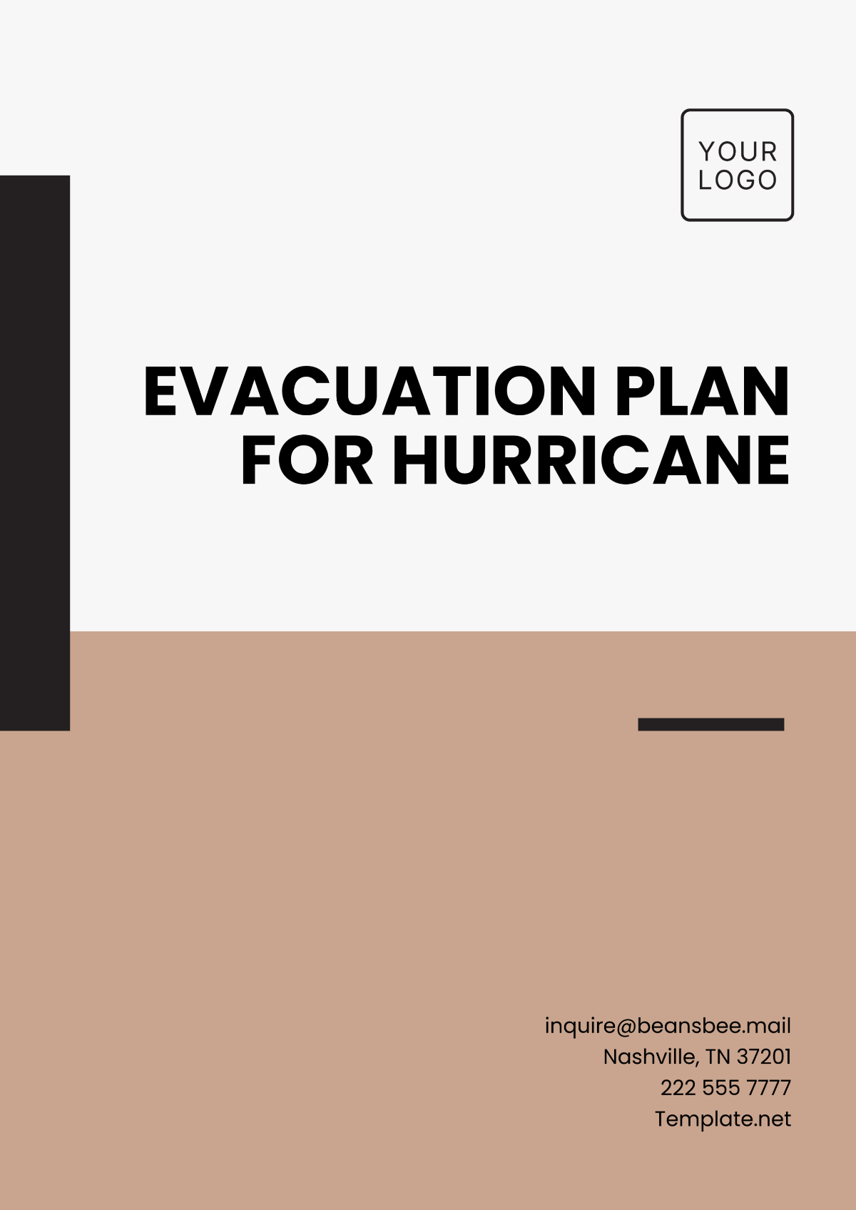 Free Evacuation Plan for Hurricane Template