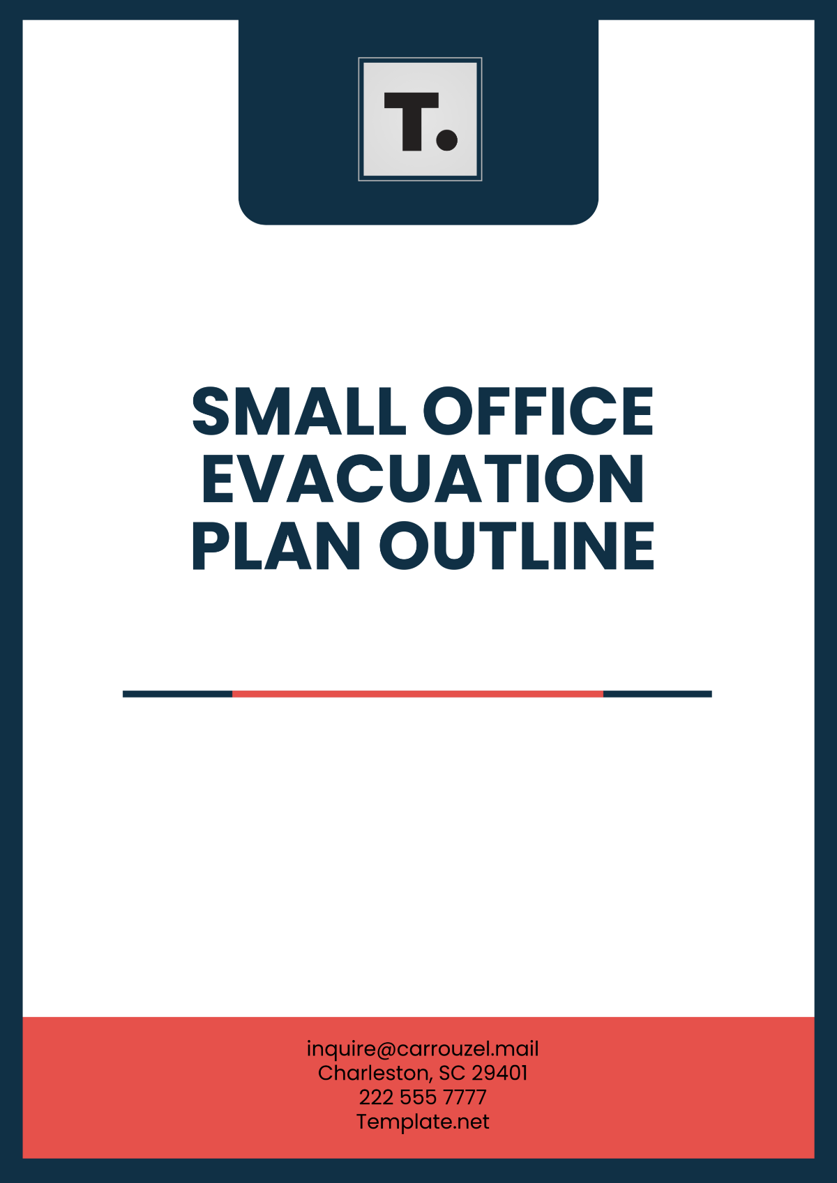 Free Small Office Evacuation Plan Outline Template