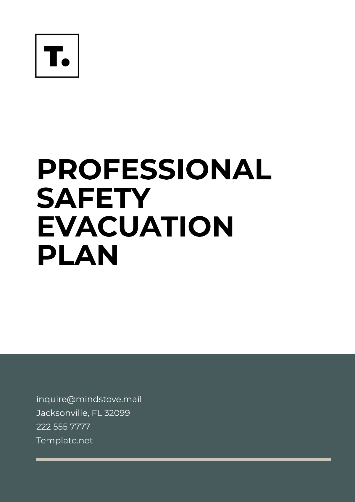 Free Professional Safety Evacuation Plan Template