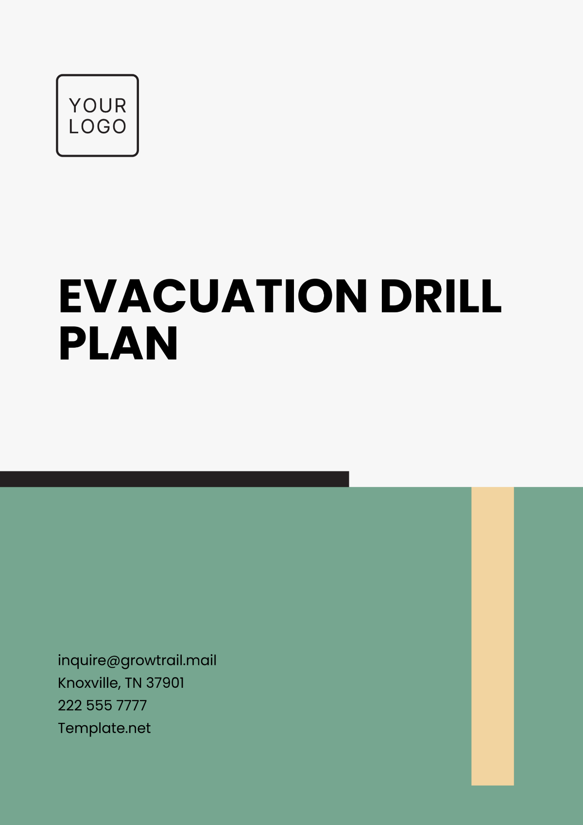 Free Evacuation Drill Plan Template