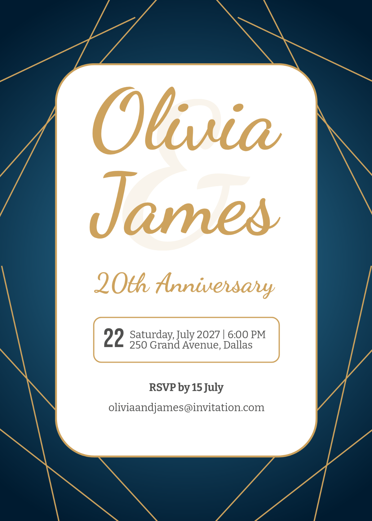 Free Elegant Party Invitation Template