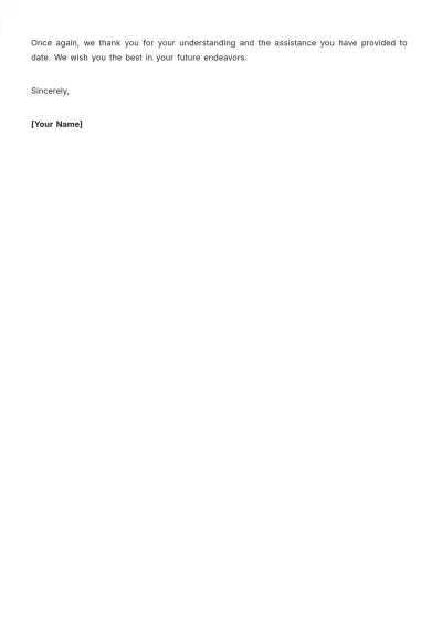 Free Real Estate Termination Letter Template to Edit Online