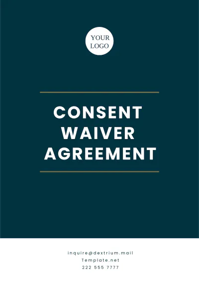 Free Consent Waiver Agreement Template to Edit Online