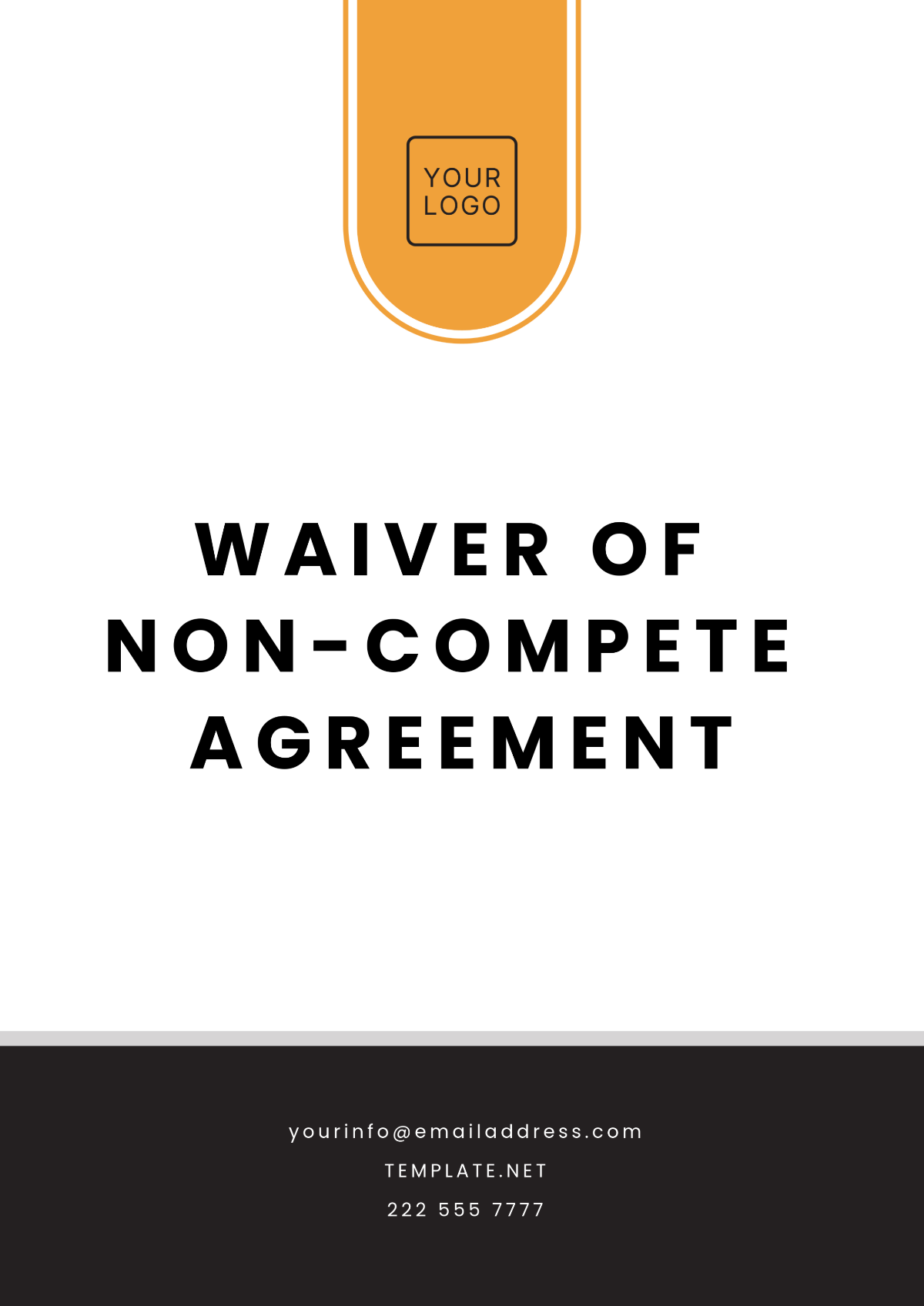 Free Waiver of Non-Compete Agreement Template