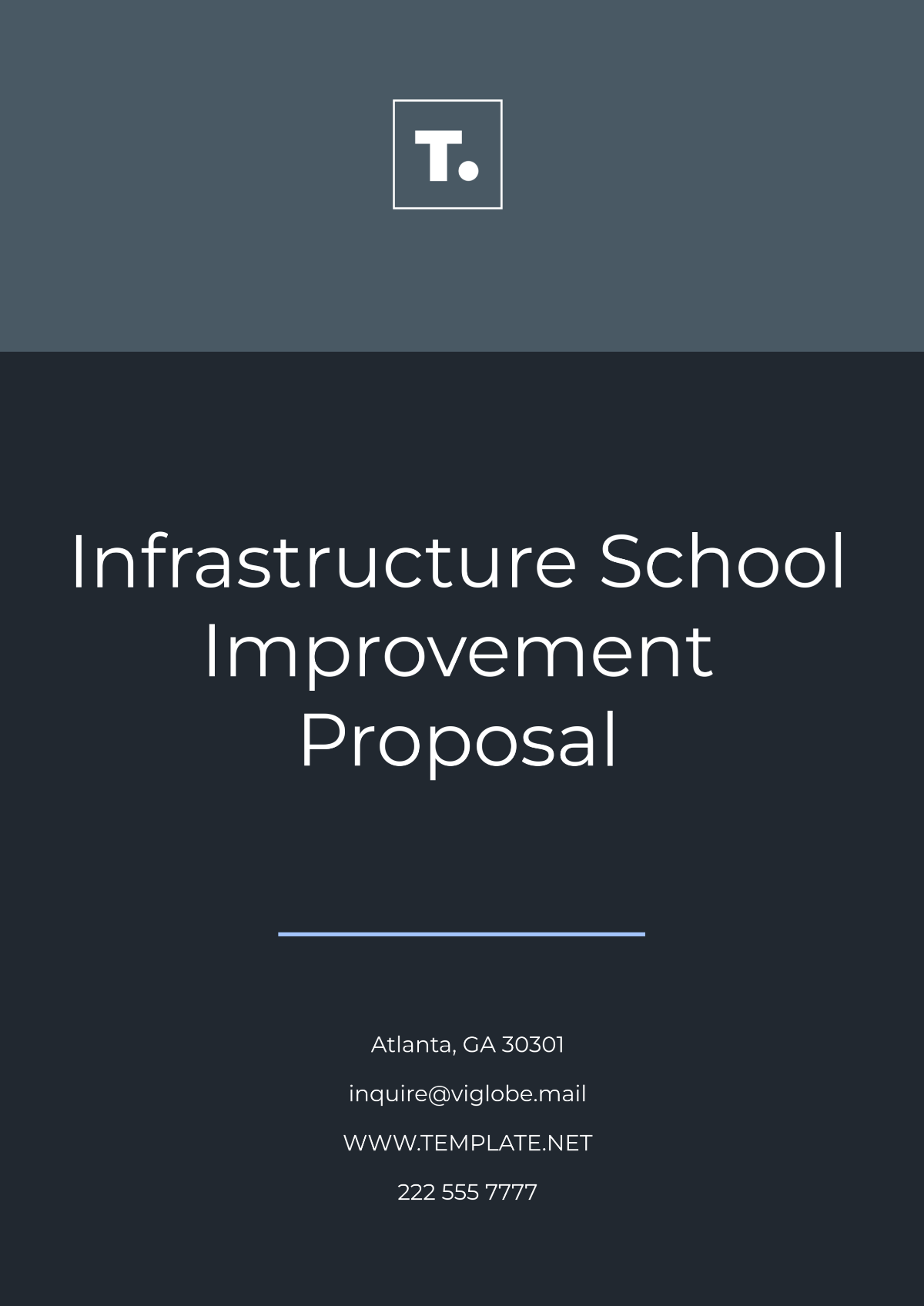 Free Infrastructure School Improvement Proposal Template