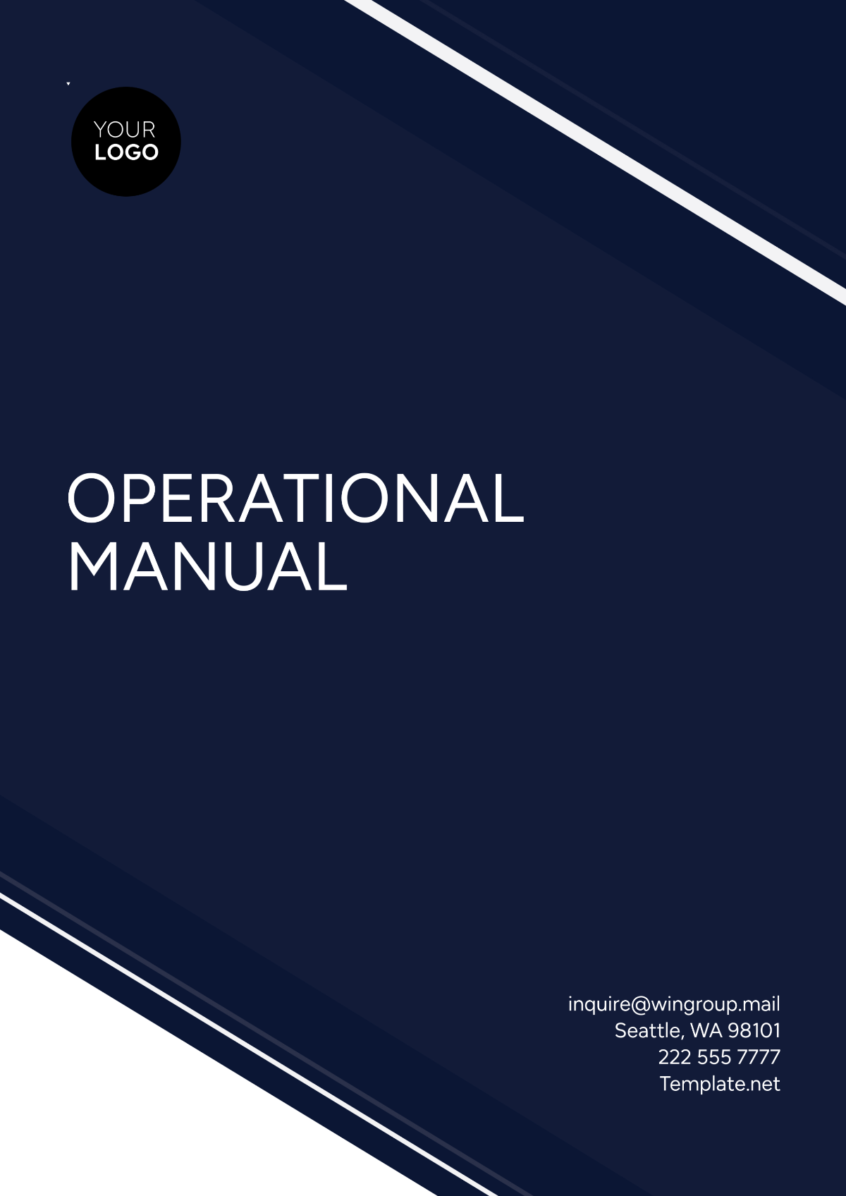 Free Operational Manual Template