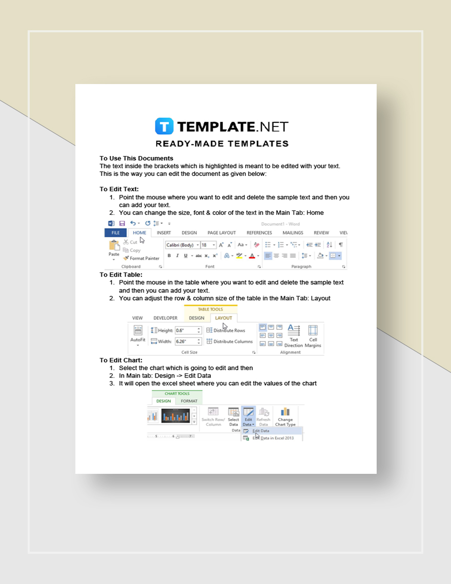 Sample Work From Home Plan Template