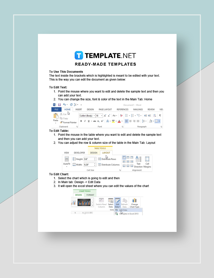 Simple Work From Home Plan Template