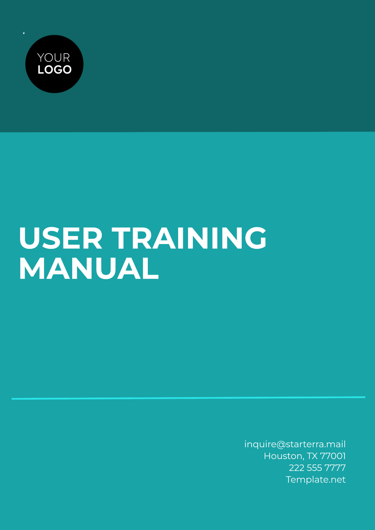 Free User Training Manual Template