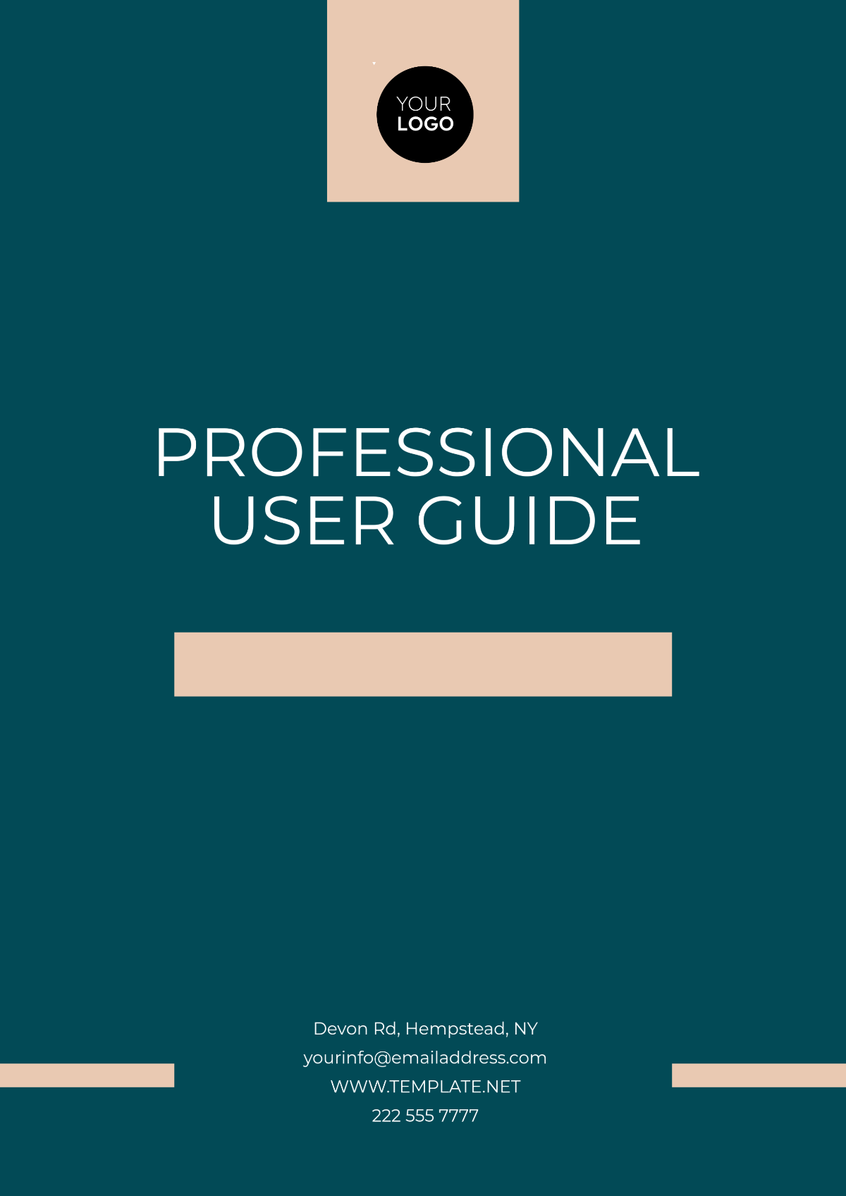 Free Professional User Guide Template