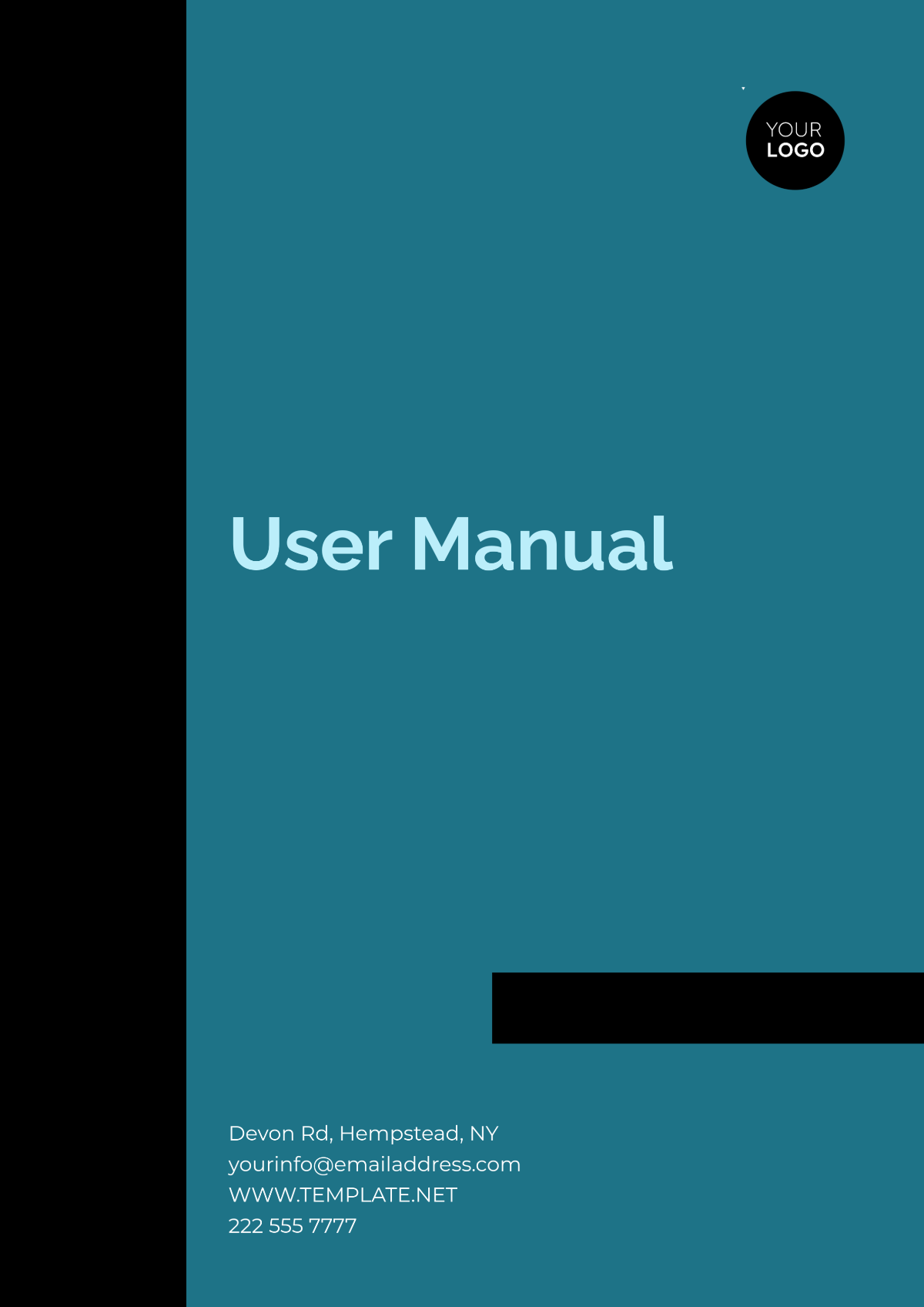 Free Printable User Manual Template