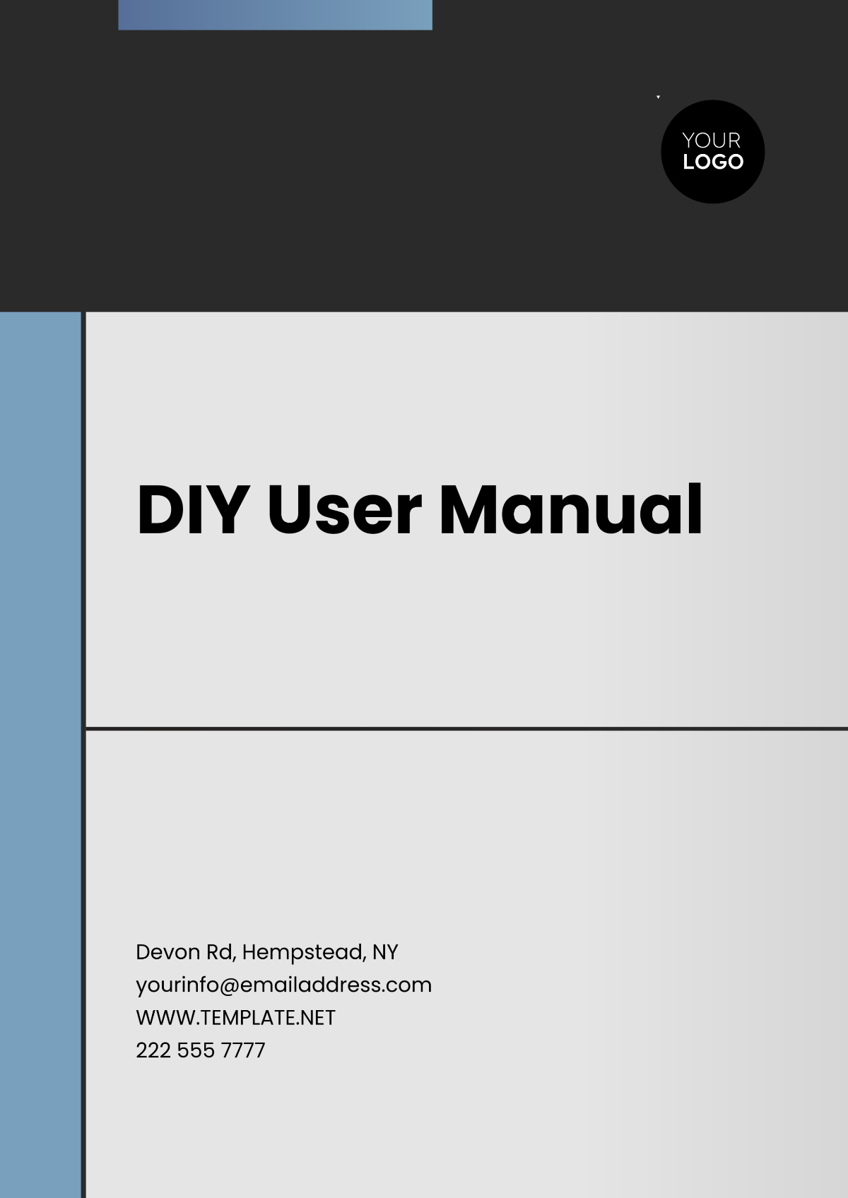 Free Blank DIY User Manual Template