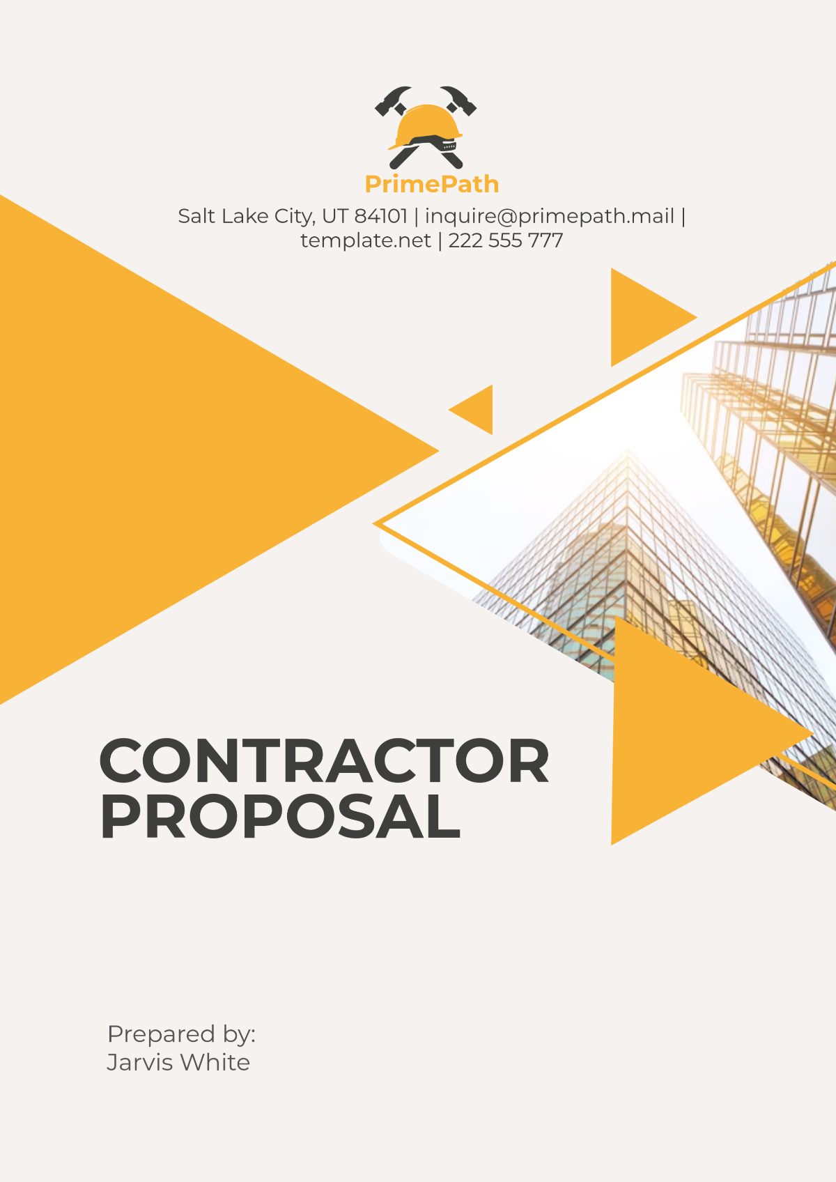 Free Contractor Proposal Template