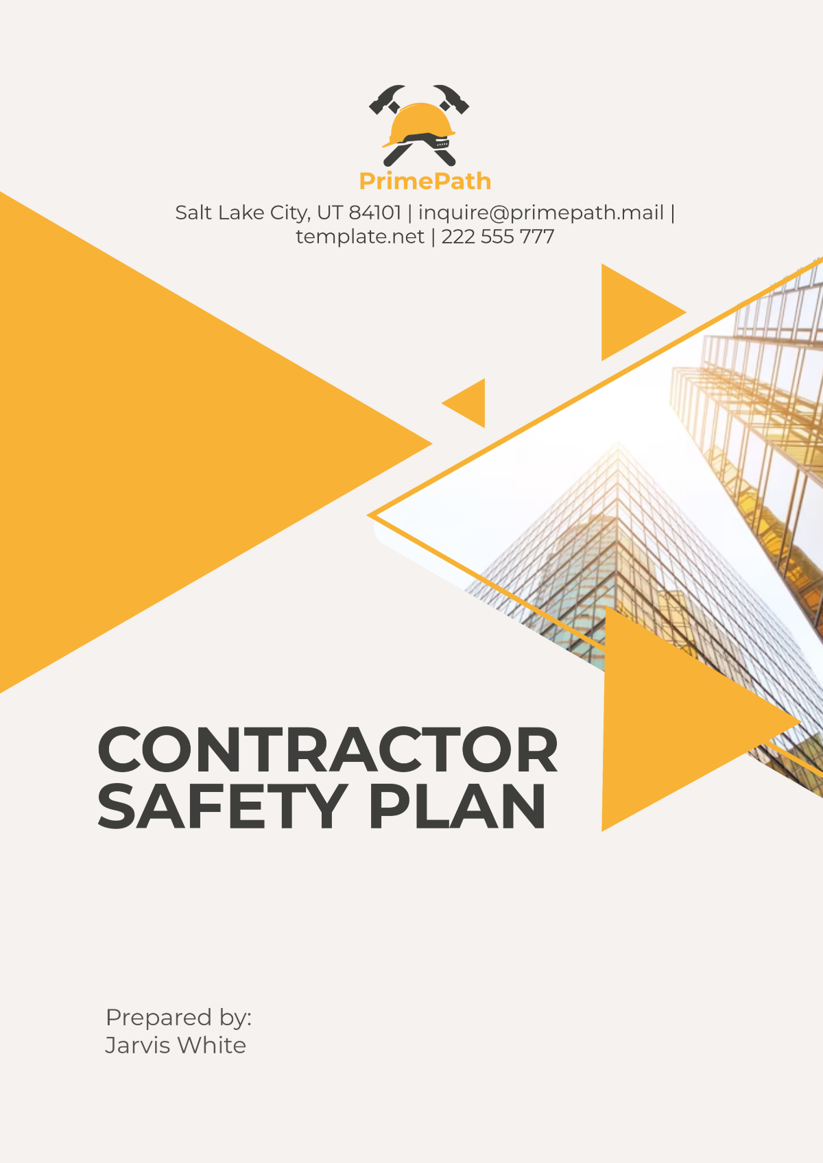 Free Contractor Safety Plan Template