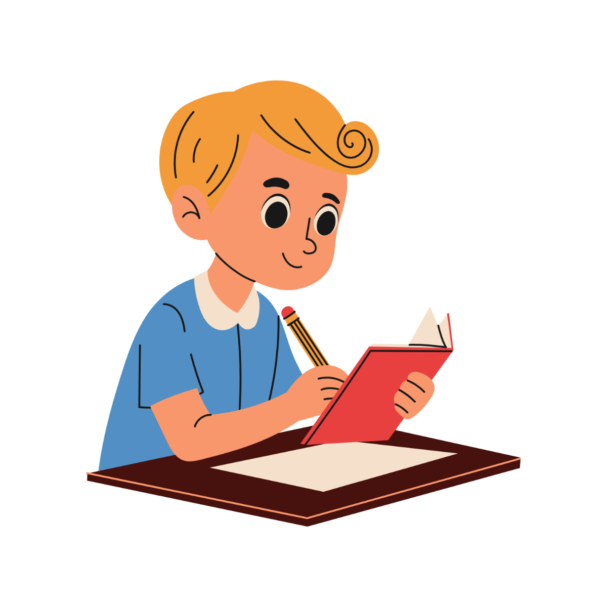 Free Homework Illustration Template