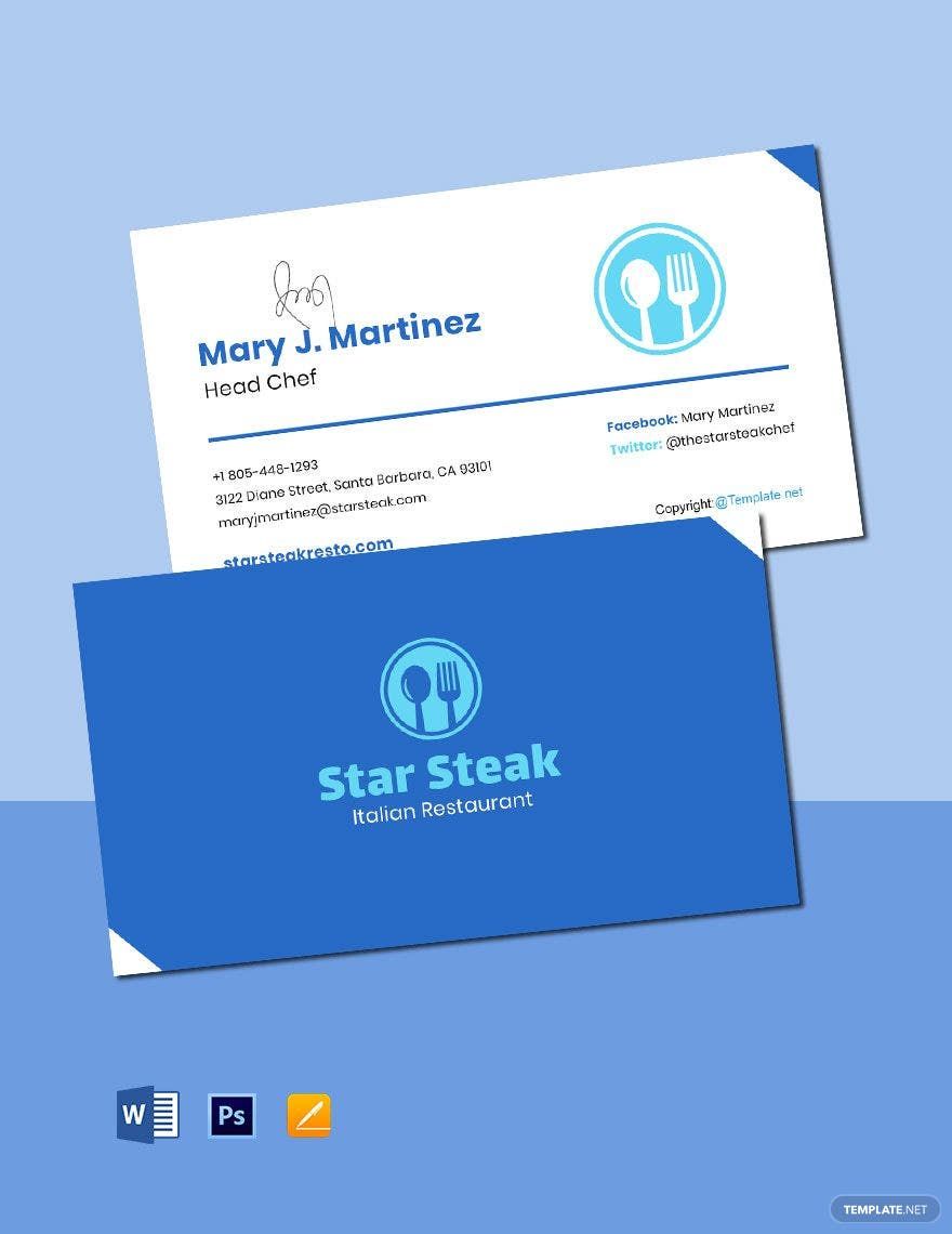 Simple Work From Home Business Card Template