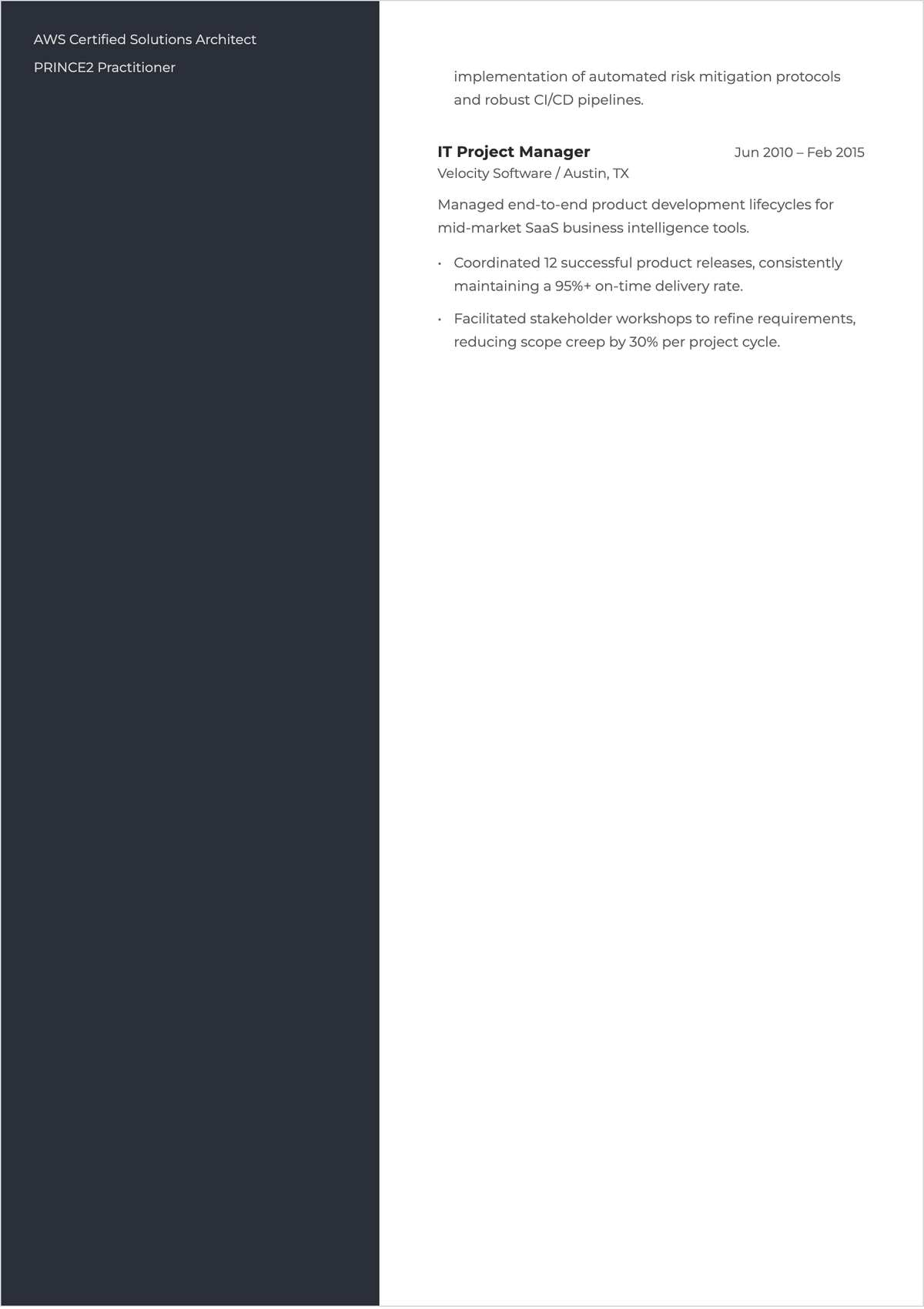Free Career Profile Layout Template to Edit Online