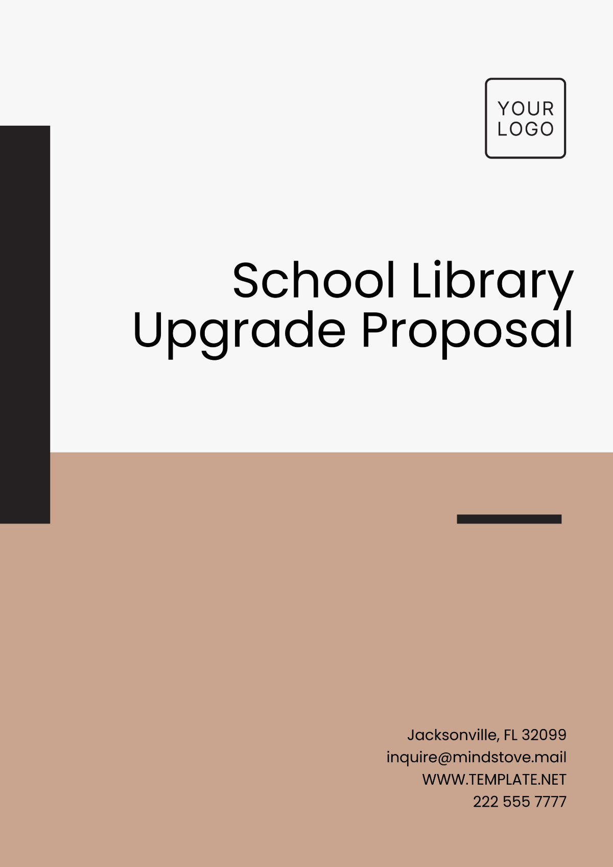 Free School Library Upgrade Proposal Template