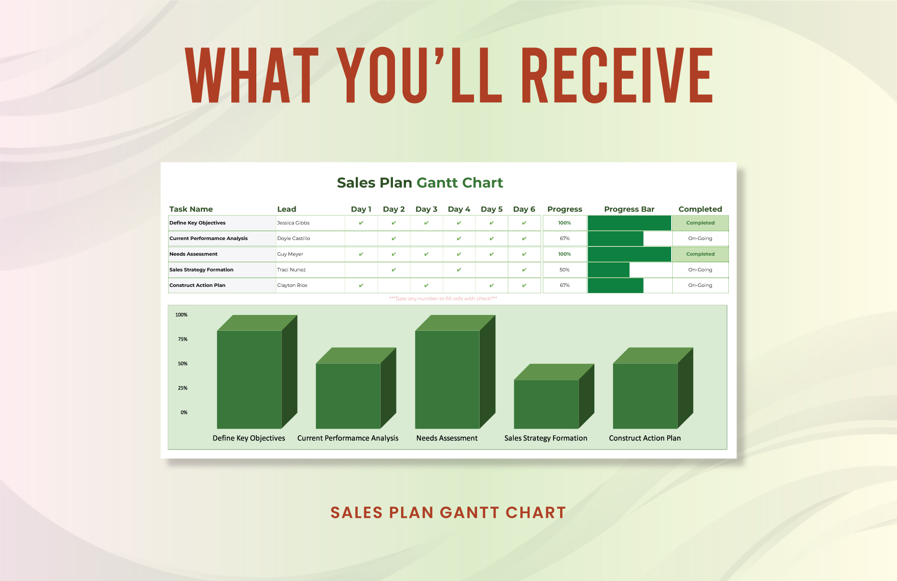 Sales Plan Gantt Chart Template