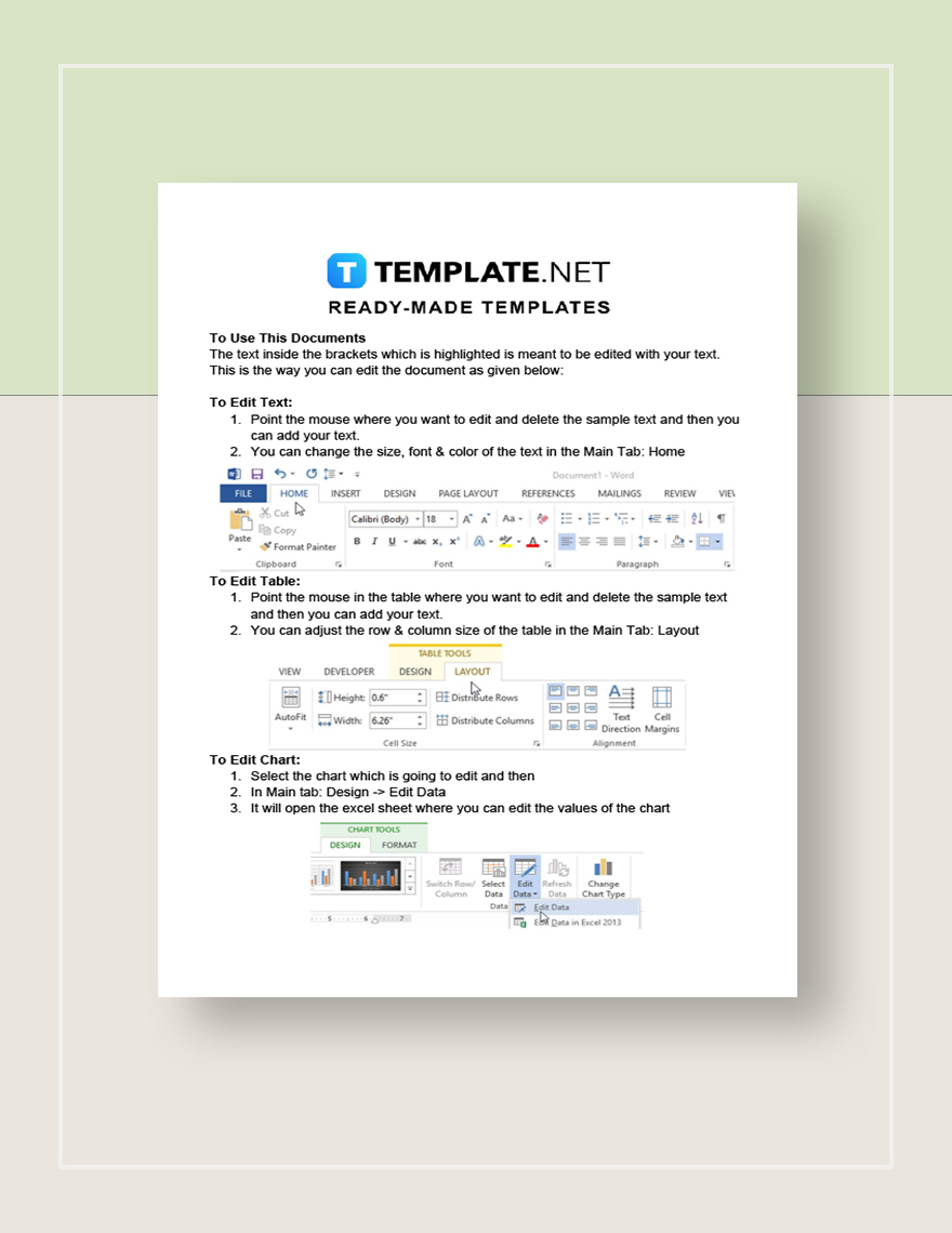 Sample Working from Home Checklist Template