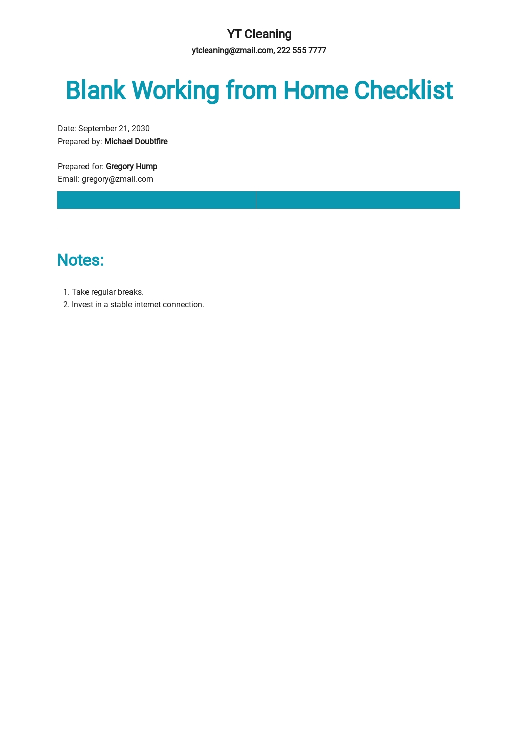 Free Blank Checklist Templates 11 Download In Word Pages Google