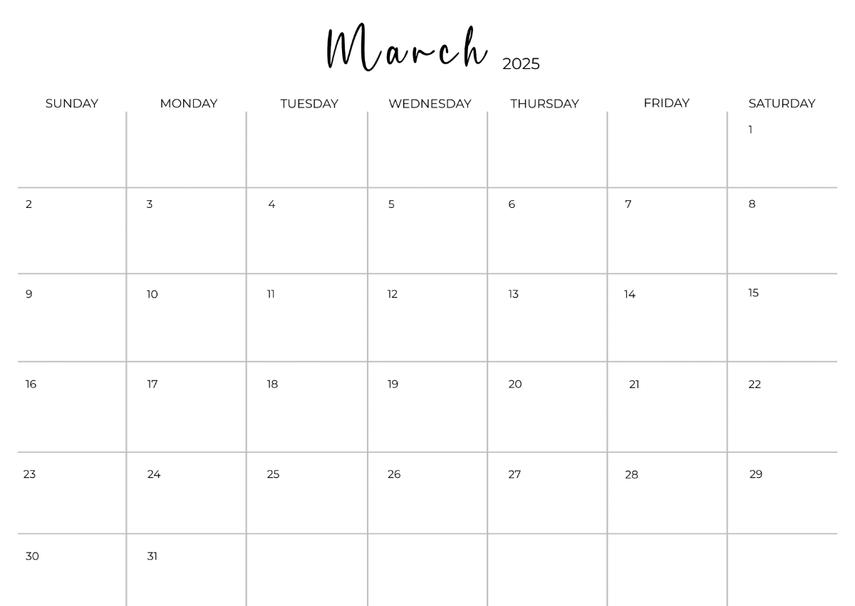 Free Editable Calendar Template to Edit Online Free Editable Calendar Template to Edit Online