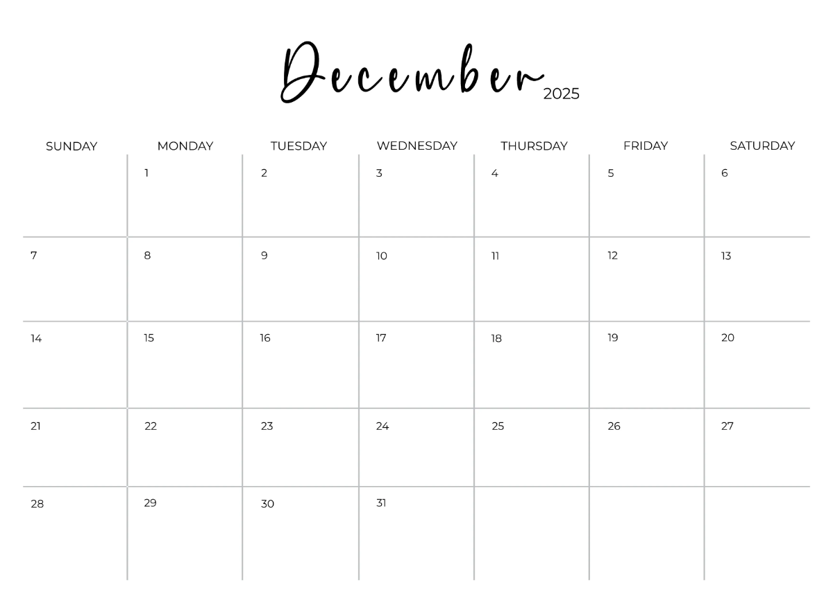 Free Editable Calendar Template to Edit Online Free Editable Calendar Template to Edit Online
