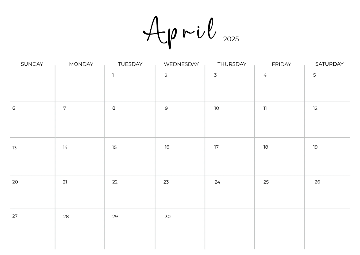 Free Editable Calendar Template to Edit Online Free Editable Calendar Template to Edit Online