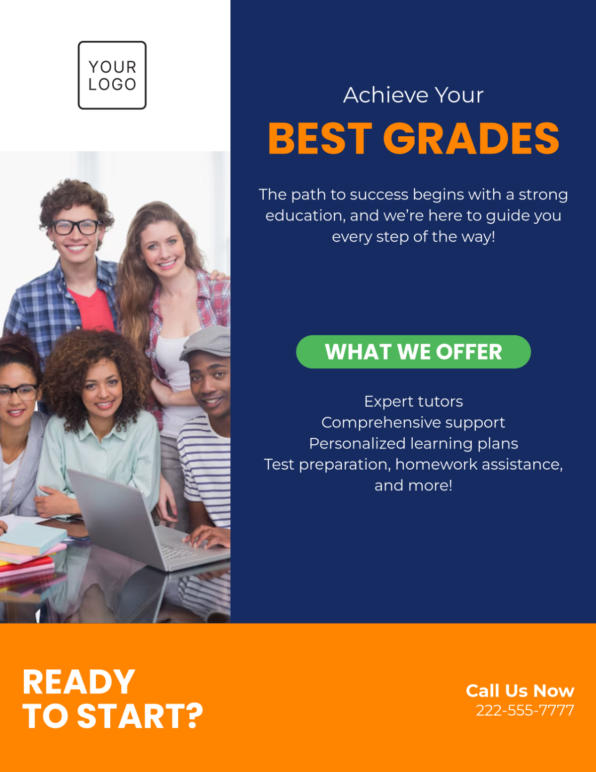 Free High School Tuition Flyer Template