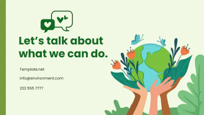 Free Environment Protection PPT to Edit Online