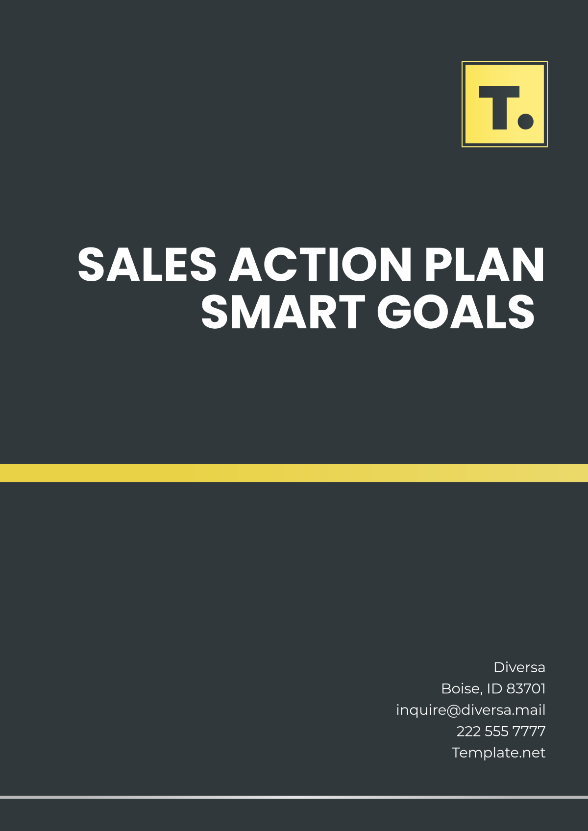 Free Sales Action Plan Smart Goals Template