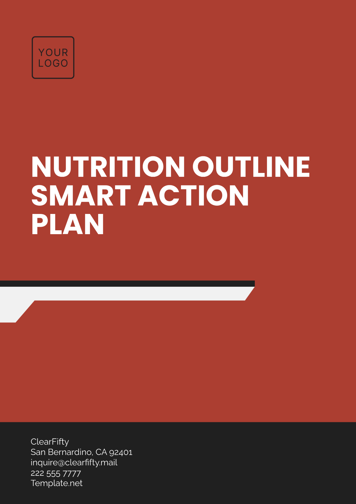 Free Nutrition Outline Smart Action Plan Template