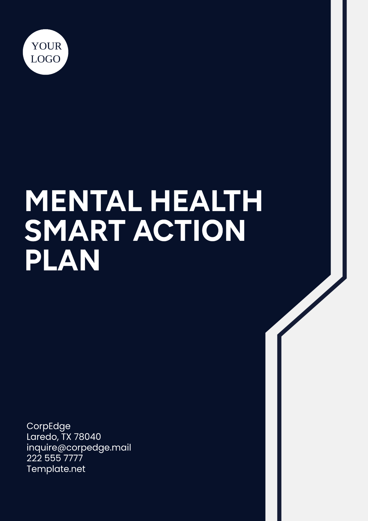 Free Mental Health  Smart Action Plan Template