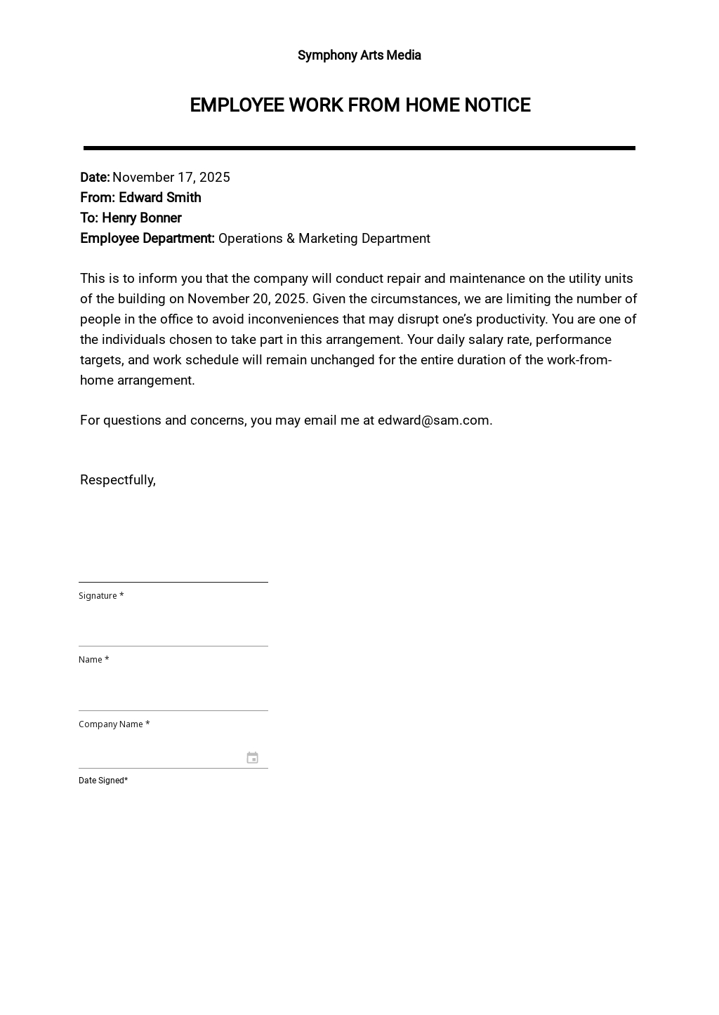 237  FREE Notice Templates Edit Download Template net