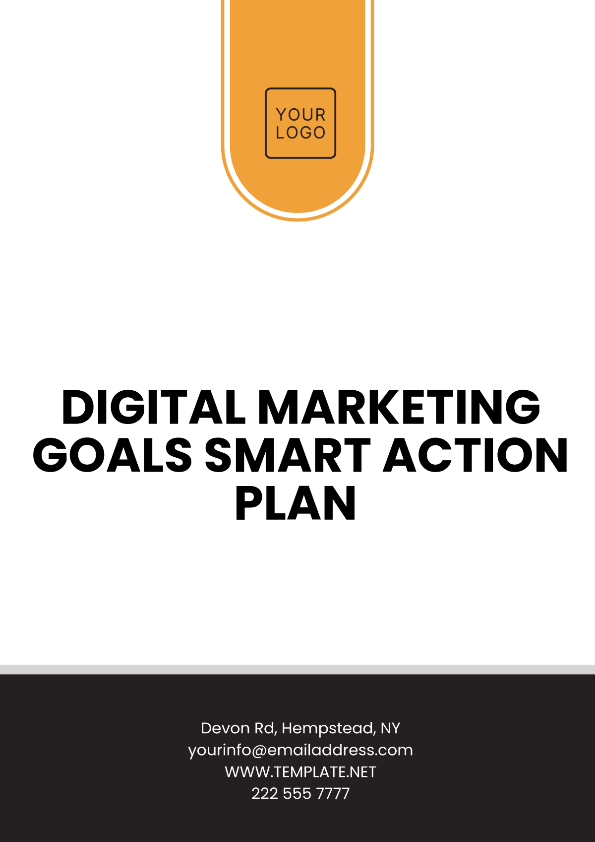 Free Digital Marketing Goals Smart Action Plan Template