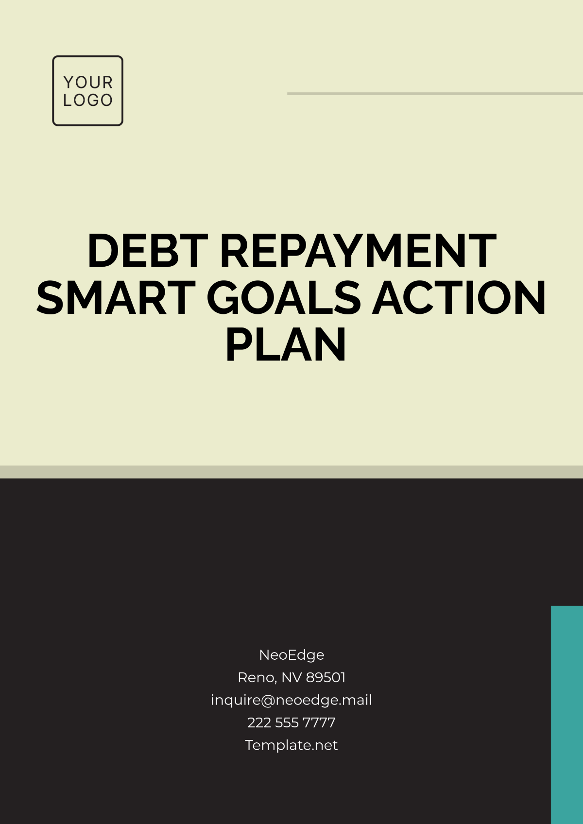 Free Debt Repayment Smart Goals Action Plan Template