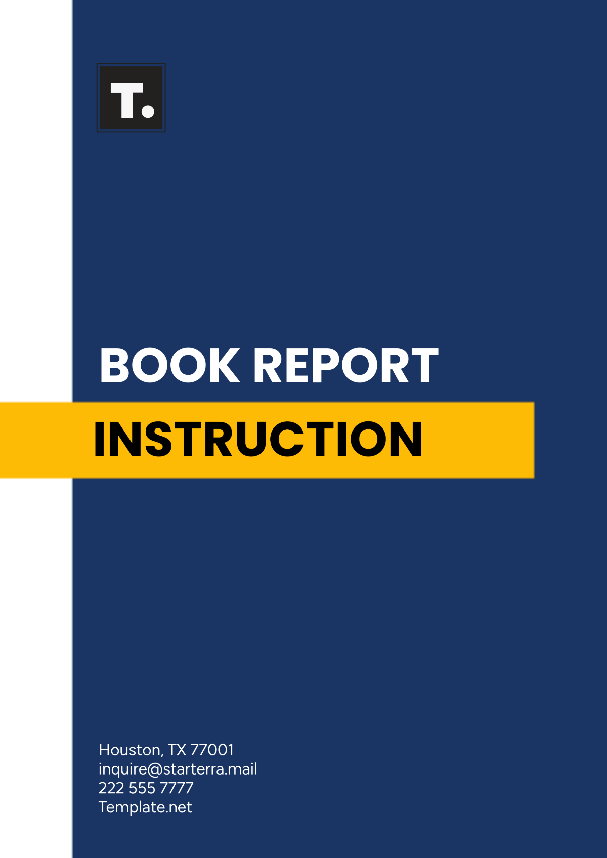 Book Report Instruction Template - Edit Online & Download