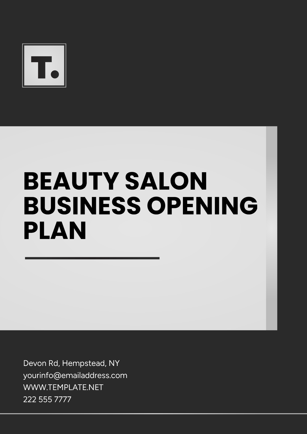 Free Beauty Salon Business  Opening Plan Template