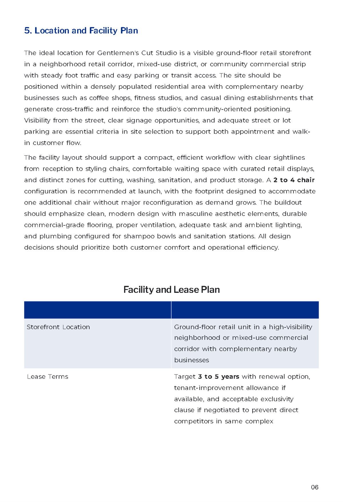 Free Barber Shop Business Plan Template to Edit Online