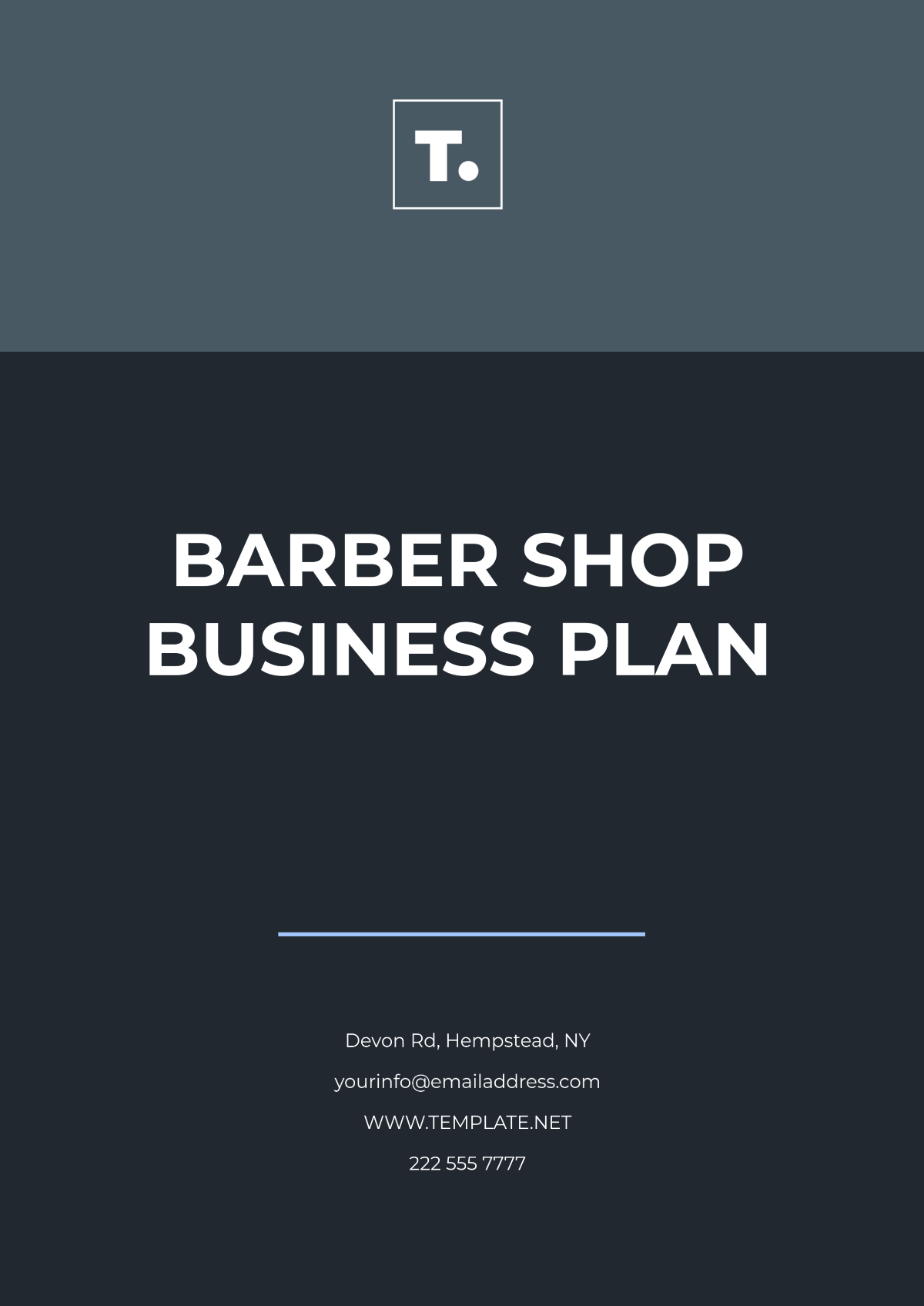 Free Barber Shop Business Plan Template