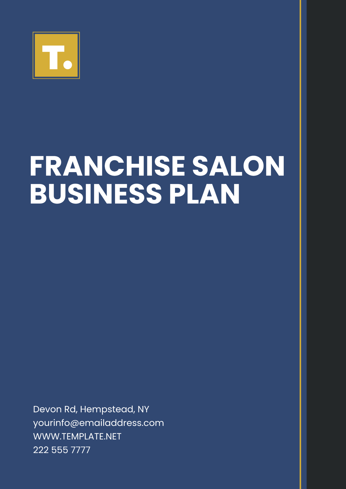 Free Franchise Salon Business Plan Template